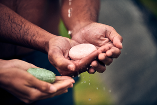 Solid Argan Oil Shampoo Bar (No Artificial Fragrances): Lavender & Lime