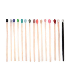 Colorful Apothecary Glass Jar of Matches (7 Color Options): Red