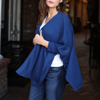 SARAH - Simple Laguna (WOMEN'S CASHMERE) - NAVY