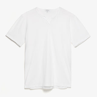 MEN'S SHORT SLEEVE NOTCH - Simple Laguna (MEN'S T-SHIRT) - WHITE