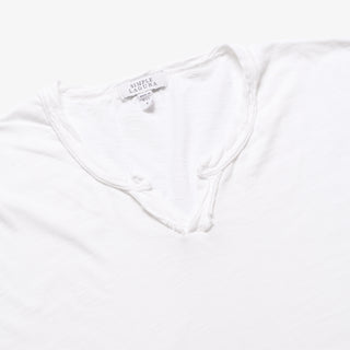 MEN'S SHORT SLEEVE NOTCH - Simple Laguna (MEN'S T-SHIRT) - WHITE - focused