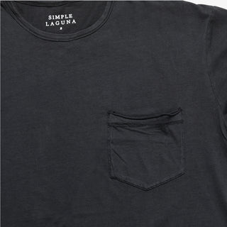 CARMEL L/S CREW TEE MS-O2 - Simple Laguna (MEN'S SHIRT) - black - focused