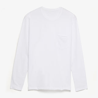 CARMEL L/S CREW TEE MS-O2 - Simple Laguna (MEN'S SHIRT) - white - front