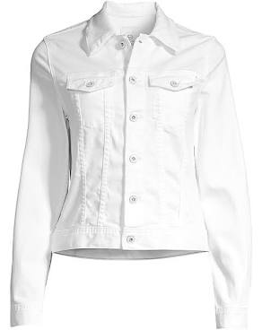 A.G. WHITE DENIM JACKET - Simple Laguna (WOMEN'S JACKET) - white